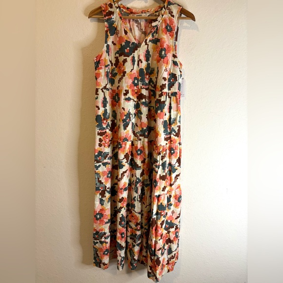 NWT Women's Sonoma Goods For Life Limited Edition Tiered Maxi Dress With Pockets - Picture 3 of 9